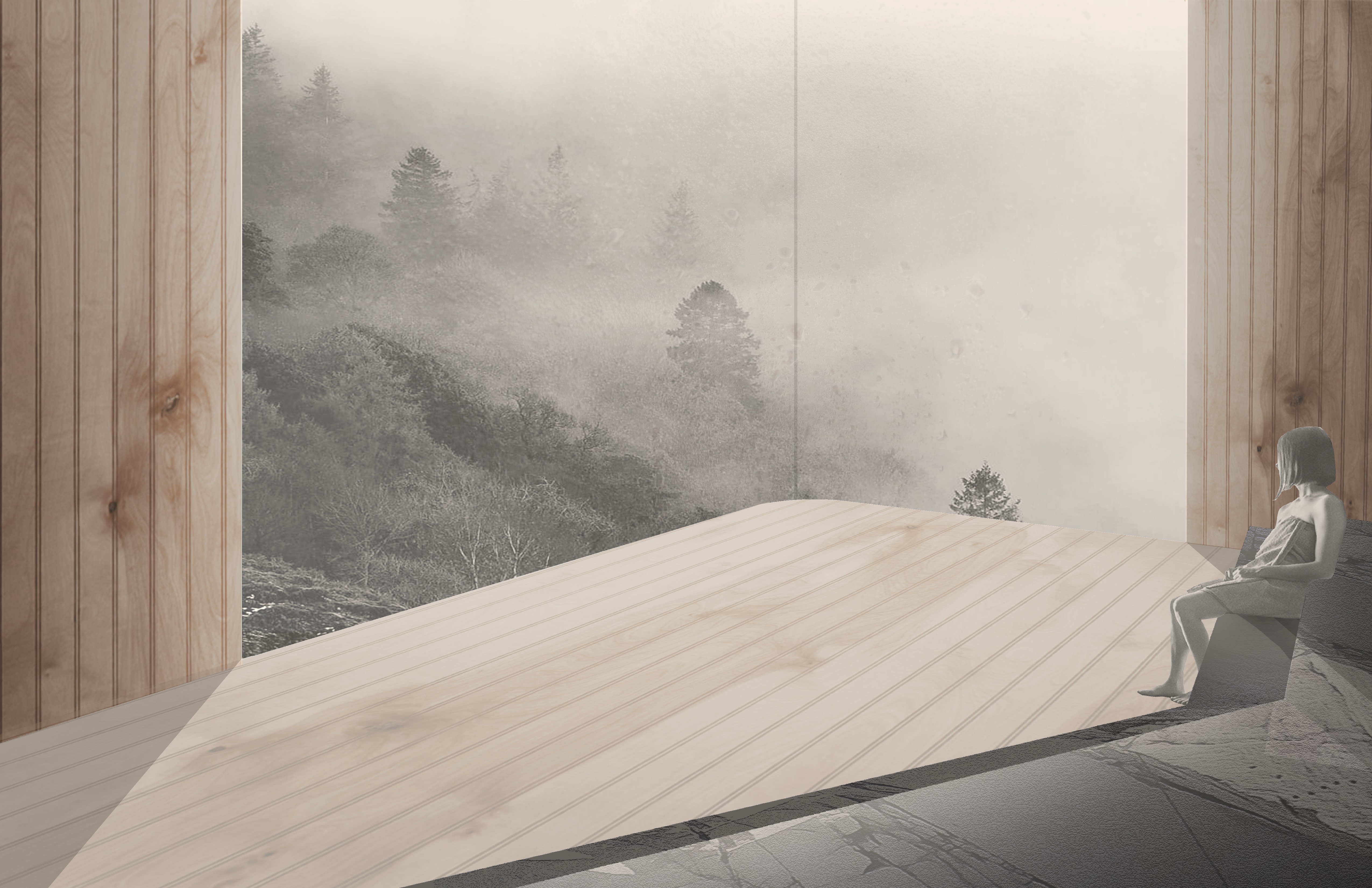 bath house — Sauna-Collage